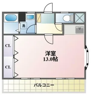 サンライズ【203号室】の間取り