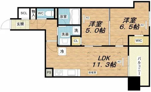 IBC Residence West【3階】の間取り