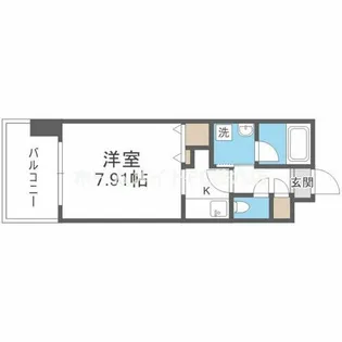 グランシス江坂【8階】の間取り