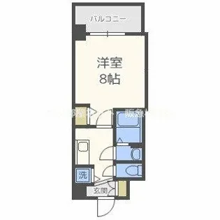 ディームス江坂【2階】の間取り