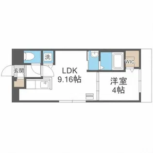 HUGA PREMIUM SUITE(ヒューガプレミアムスイート)【4階】の間取り