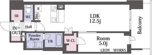 スプランディッド本町グラン【15階】の間取り