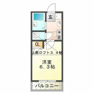 アミティエ山手【2階】の間取り