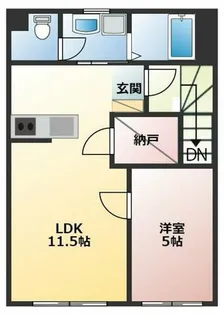 大手ビルA棟【204号室】の間取り