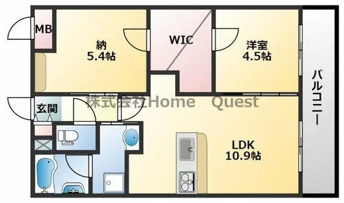 アメニティ平野【2階】の間取り