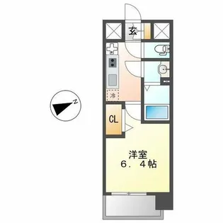 ディアレイシャス上前津【2階】の間取り