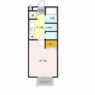 パセオ三国ヶ丘【1階】の間取り