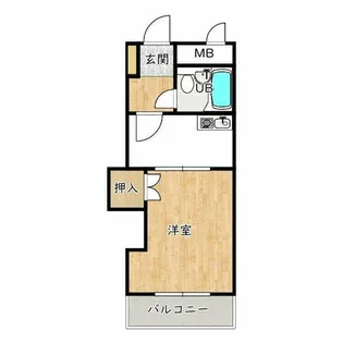 ロータリービルド南花田【1階】の間取り
