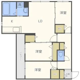 ミュンヘンスクエアⅠ番館【4階】の間取り