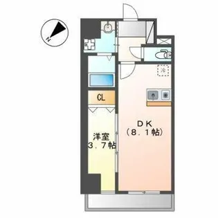 メイクスデザイン名駅南【11階】の間取り