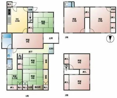 兵庫県小野市小田町【一戸建】の間取り
