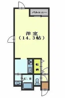 リーベスト美原【106号室】の間取り