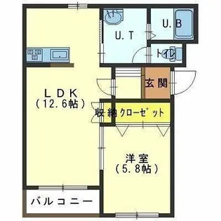 メープルコートネクスト【203号室】の間取り