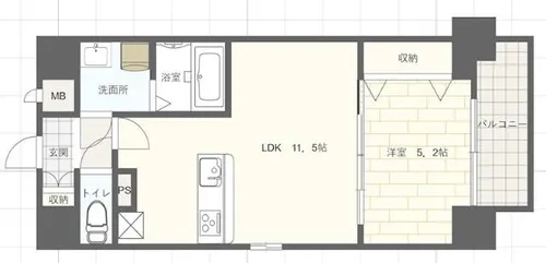 MISTRAL姫路駅前Ⅴ【3階】の間取り