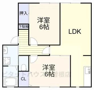 2LDKの間取り画像