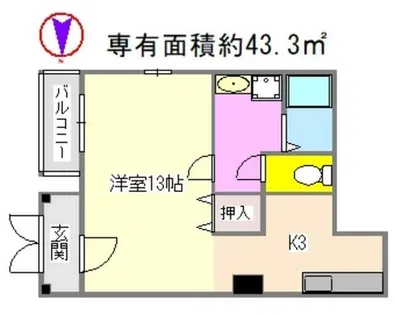 ア-バンレジデンス神山台【1階】の間取り