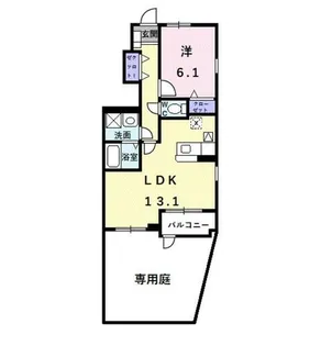 カルム オーブ【1階】の間取り