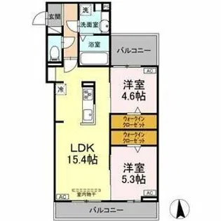 グレイスカメリア【3階】の間取り