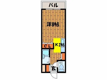 メゾン・ド・デトロワ【711号室】の間取り