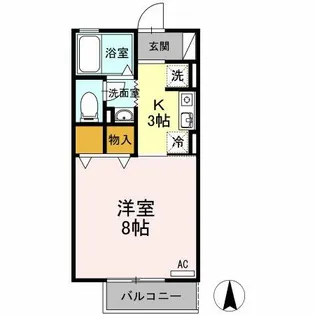 パークハウス南牛川【1階】の間取り