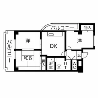 レジデンス泉【5階】の間取り