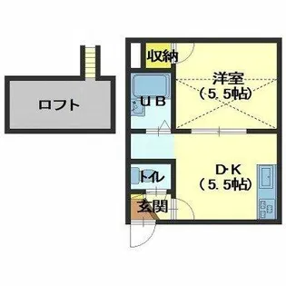 人見ハイツ【201号室】の間取り