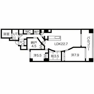 リモージュ徳川【5階】の間取り