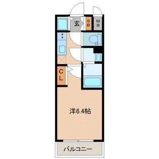 エスリードレジデンスグラン大阪福島ノース【8階】の間取り