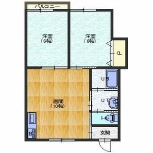 センティール五稜郭【1-A号室】の間取り