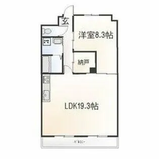 リヴァージュ北島【302号室】の間取り