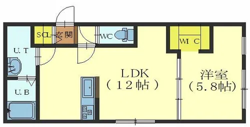 マレッセグレイス富岡【103号室】の間取り