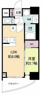 セレニテ天六ミラク【2階】の間取り