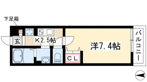リシャール・瑞【305号室】の間取り