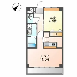 ライツ南曽根【1階】の間取り