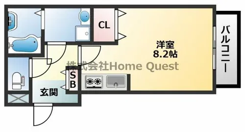 REGIES近大NORTH【2階】の間取り