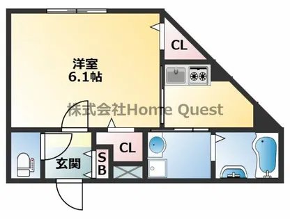 REGIES近大NORTH【2階】の間取り