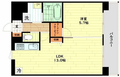 TOMODOAL 北梅田【5階】の間取り