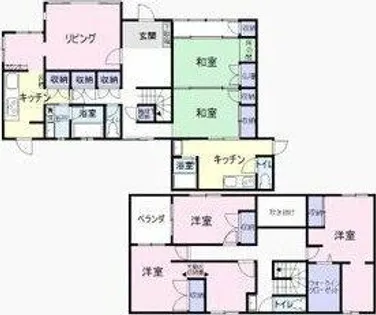 愛知県一宮市浅野字堀金【一戸建】の間取り