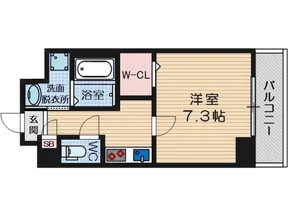 ガーデンクォーツ摂津正雀【907号室】の間取り