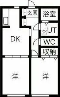 オーキットコートABCD棟【C103号室】の間取り