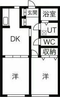 オーキットコートABCD棟【C103号室】の間取り