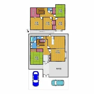 大阪府富田林市梅の里4丁目【一戸建】の間取り