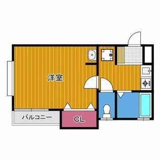 サンハイツ白鳥【1階】の間取り
