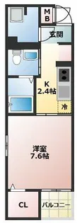 エトワール清水【2階】の間取り