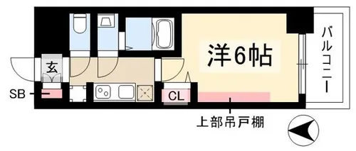 プレリス丸の内オーレル【6階】の間取り