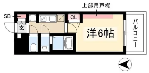 プレリス丸の内オーレル【9階】の間取り