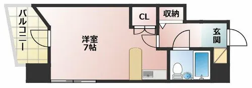 シャタック清水【6階】の間取り