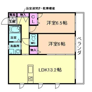 フォレストコート桃園【103号室】の間取り