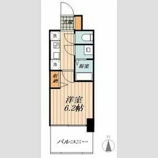 ディアレイシャス名駅WEST【8階】の間取り