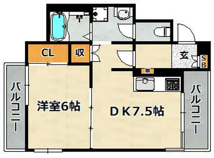 パラツェット下沢【3階】の間取り